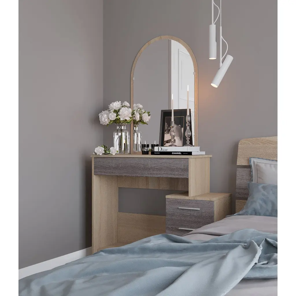 Трюмо-1 Еверест комплект для спальні сонома/трюфель (EVR-2460) - фото 3