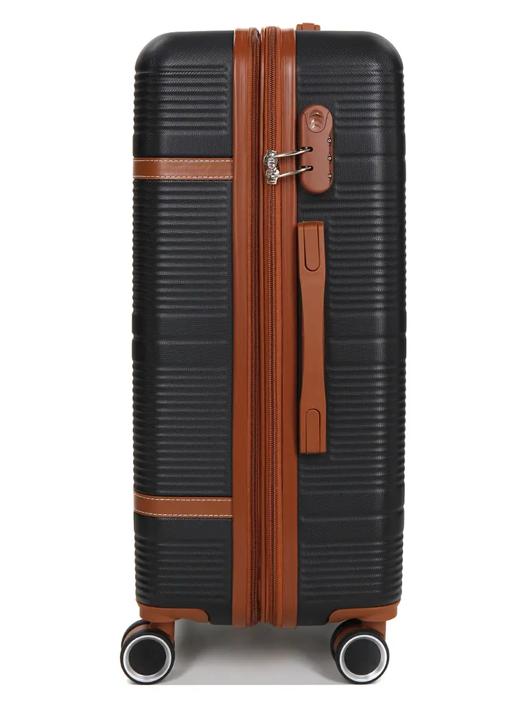 Валіза середня M ABS-пластик Worldline Airtex 629 67×45×27см 74л Чорна - фото 5