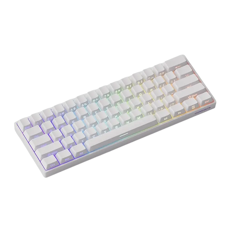 Клавіатура Akko MonsGeek FUN60 Pro RGB Side Printed White (AXM-FUN60PRO-SP-W) - фото 2