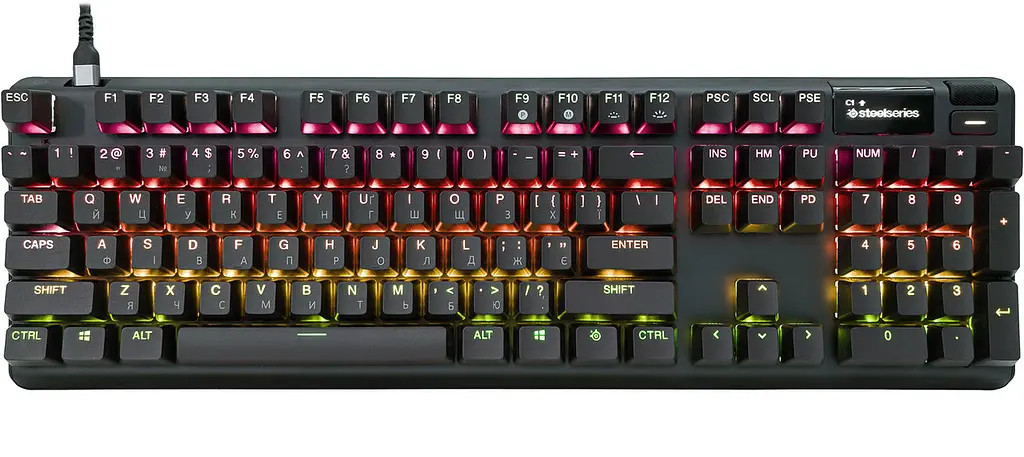 Ігрова клавіатура оптична SteelSeries Apex Pro Gen 3 - клавіші UA (SS-64660) - фото 6