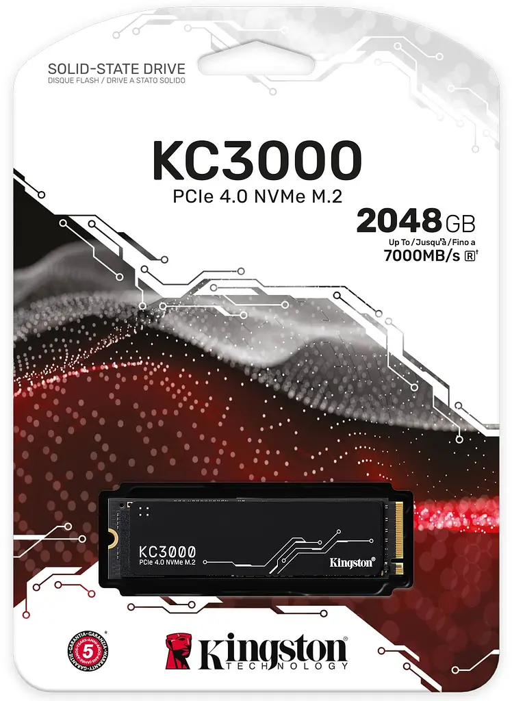 Накопичувач SSD Kingston KC3000 M.2 2280 PCIe 4.0 x4 NVMe 3D TLC 2048GB (SKC3000D/2048G) - фото 3
