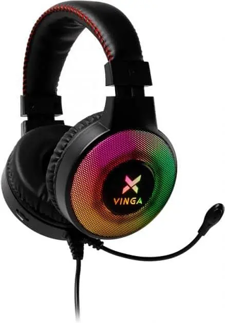 Ігрова гарнітура Vinga HSCU-100 Gaming LED Black (HSCU-100) - фото 5