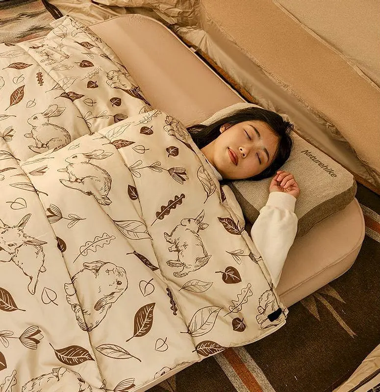 Спальник Naturehike MT180 (CNH22SD015) +12 °C - левый – бежевый - фото 5