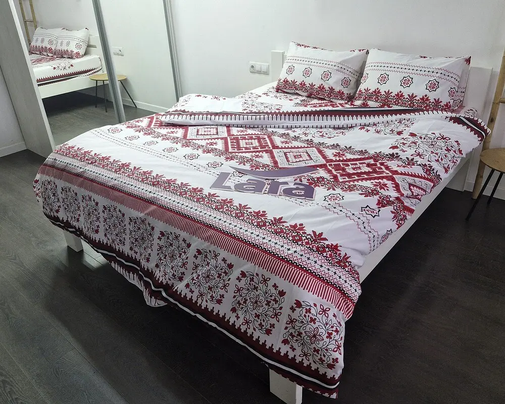 Постільна білизна LARA бязь d11342s сімейна 2х150х220 см - фото 3