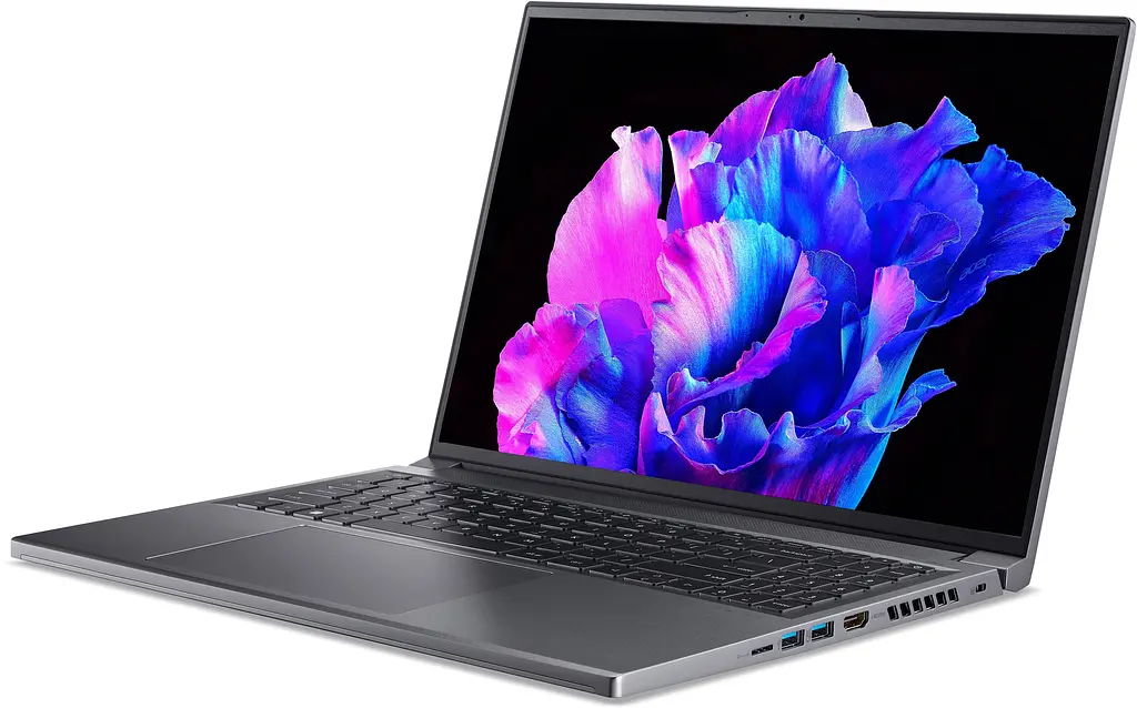 Ноутбук Acer Swift X SFX16-61G 16' 3.2K OLED, AMD R7-7840HS, 16GB, F1TB, NVD3050-6, Win11, сірий (NX.KN8EU.004) - фото 2