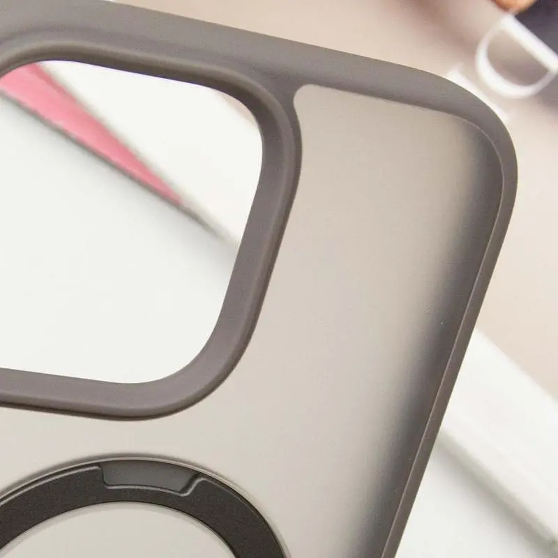 Чехол Ummi Colorful with MagSafe HQ Ring для Apple iPhone 15 Pro (6.1) Grey - фото 6