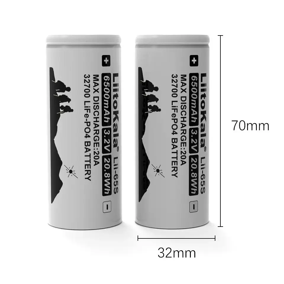 Аккумулятор 32700 LiitoKala 6500mAh LiFePO4 (Lii-65S) - фото 3
