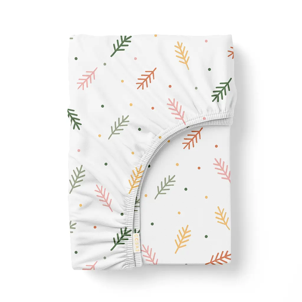 Простирадло на резинці 200x200x30 SUMMER BRANCHES COSAS (4822052505465)