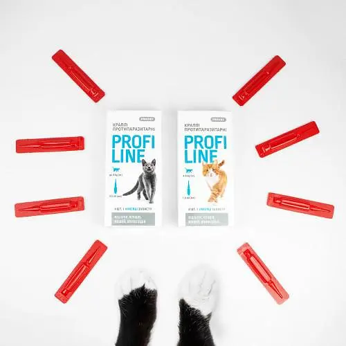 Капли ProVET Profiline для кошек до 4 кг 4 пипетки по 0.5 мл инсектоакарицид - фото 6