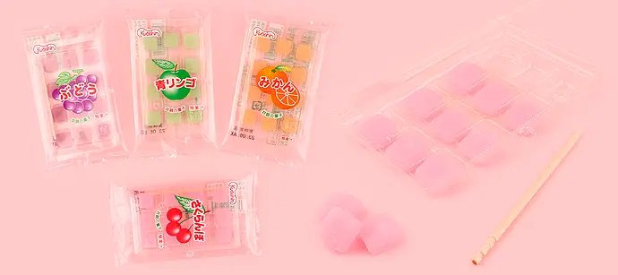 Японські жувальні цукерки Kyoushin Cherry Mochi Candy 15г - фото 3