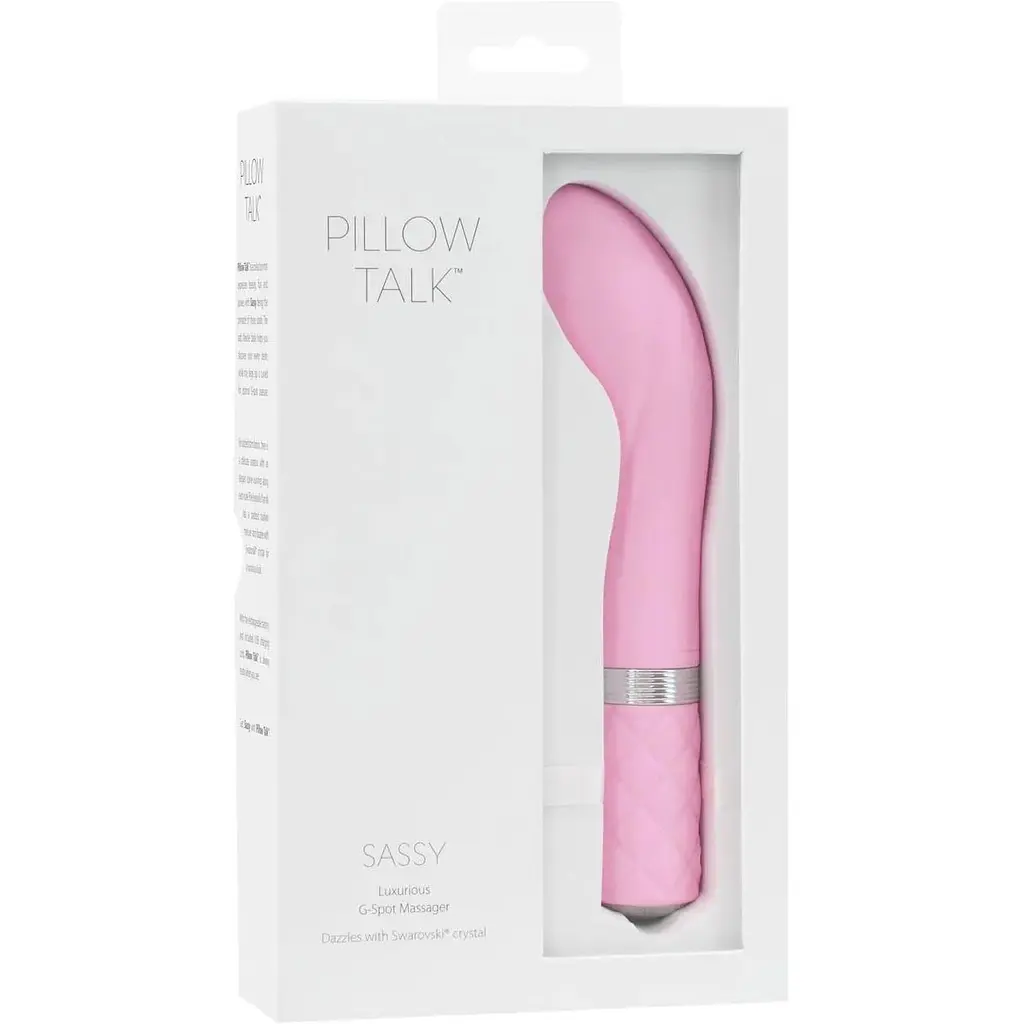 Розкішний вібратор Pillow Talk Sassy з кристалом Сваровськи для точки G подарункова упаковка - фото 8