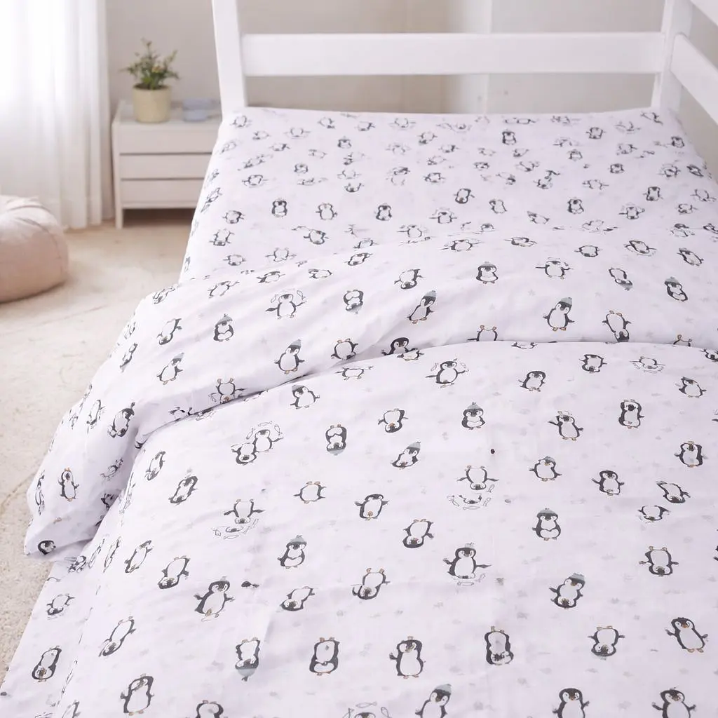 Простыня MirSon бязь Kids Time Sweet Penguin 110x160 см (2200012577271) - фото 5