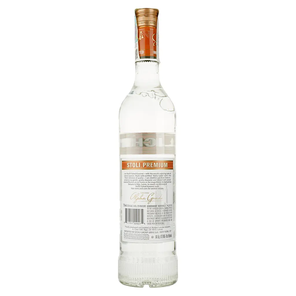 Водка Stoli Salted Karamel 37.5% 0.75 л - фото 2