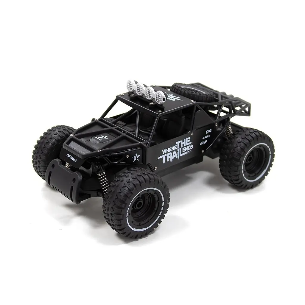 Автомобіль OFF-ROAD CRAWLER з р/к - RACE (матовий чорний, метал. корпус, акум.6V, 1:14) Sulong Toys SL-309RHMBl