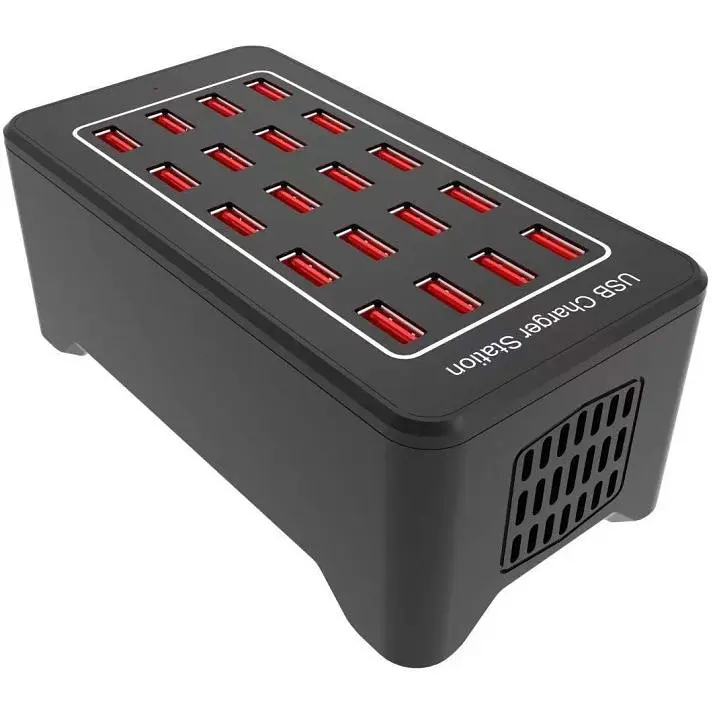 Зарядная станция ILEPO многопортовая на 20 USB портов 100 Вт / сетевое мультизарядное устройство (19013) - фото 4
