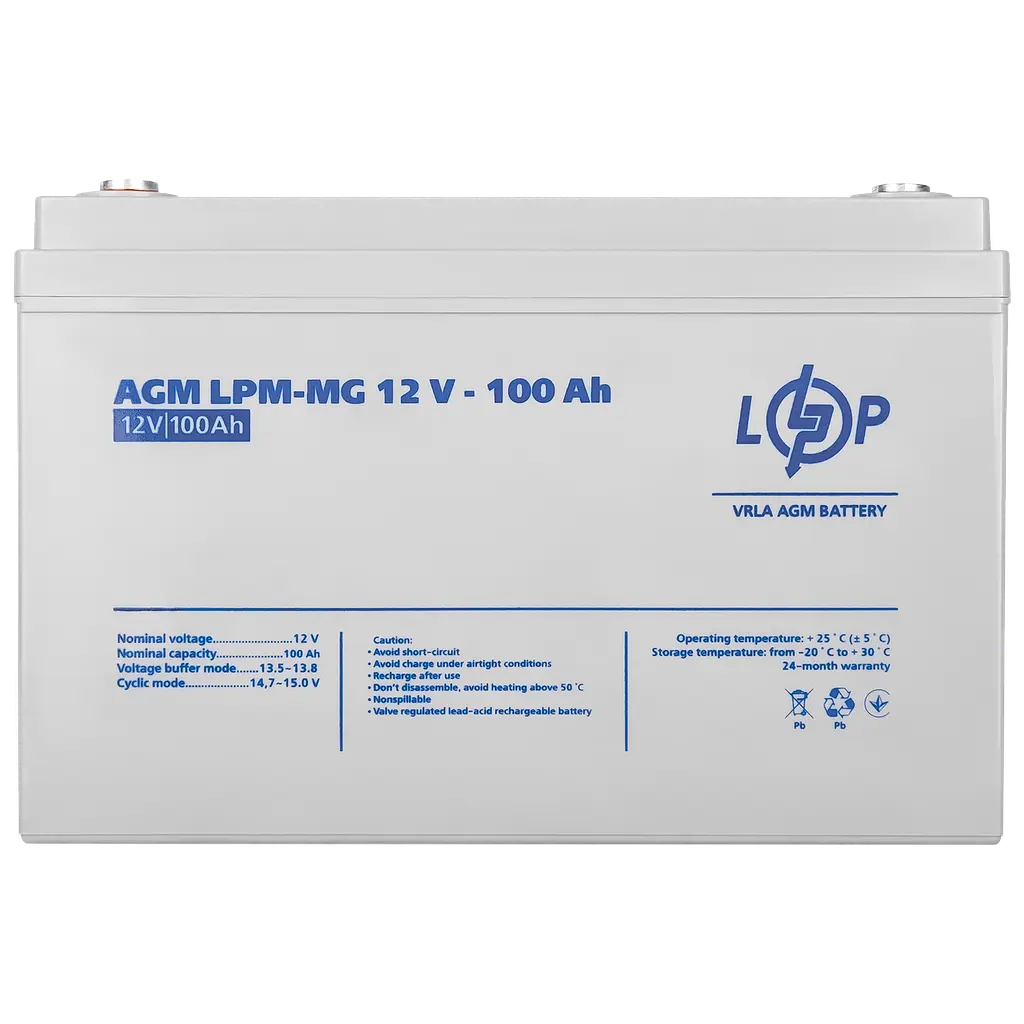Аккумулятор мультигелевый LogicPower LPM-MG 12 V - 100 Ah (LP3877) - фото 3