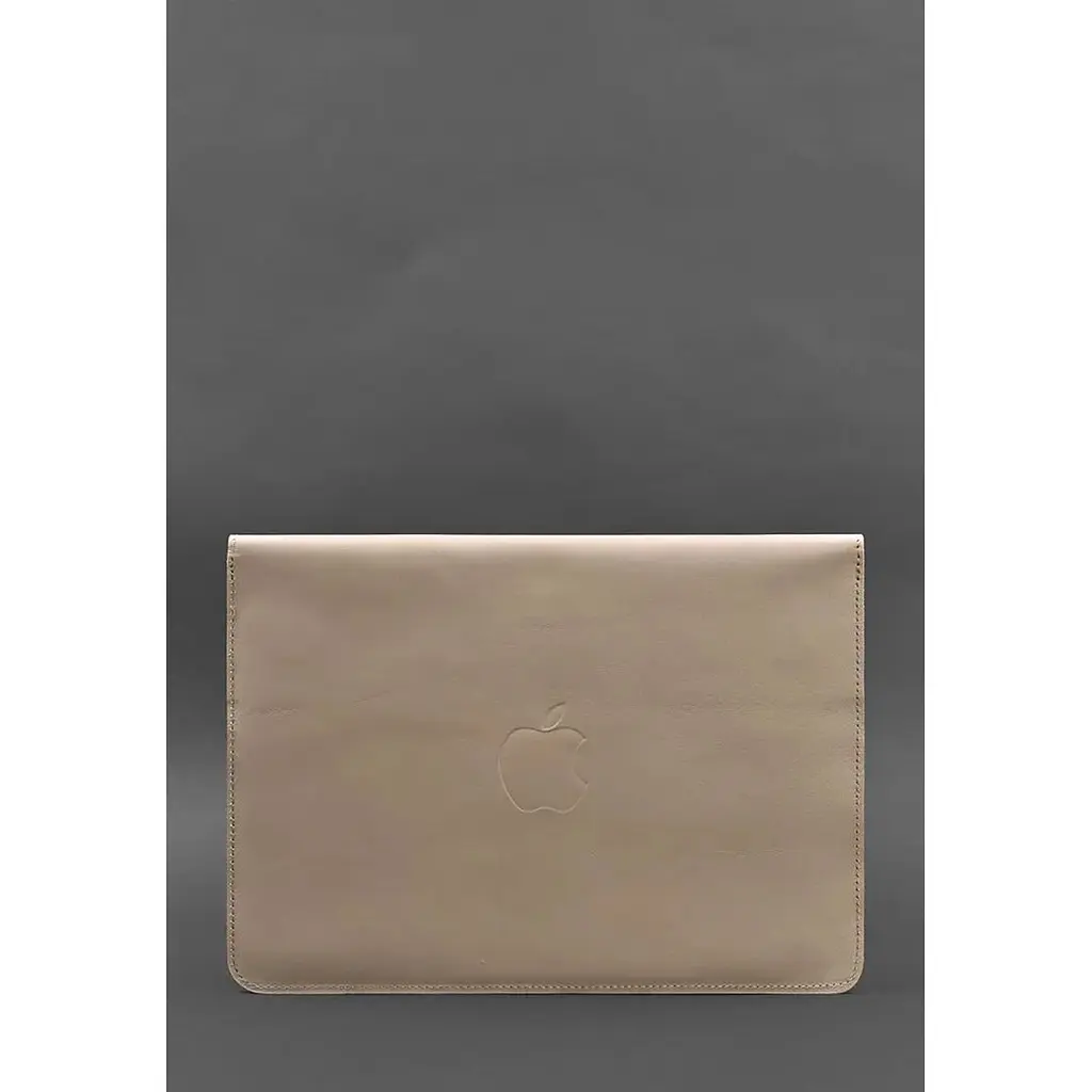 Шкіряний чохол-конверт BlankNote на магнітах для MacBook 13 Світло-бежевий - фото 2