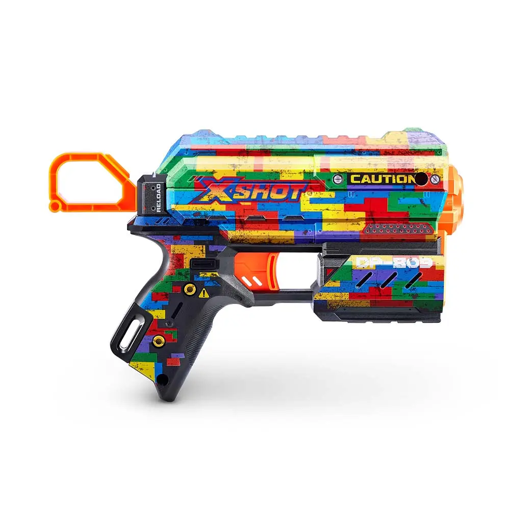 Швидкострільний бластер Zuru X-Shot Skins Flux Striper 8 патронів (36516K) - фото 2