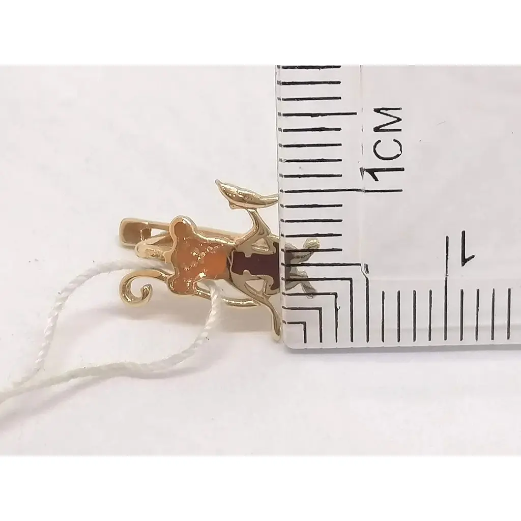 Золоті сережки Tango з емаллю. 400227Е - фото 5