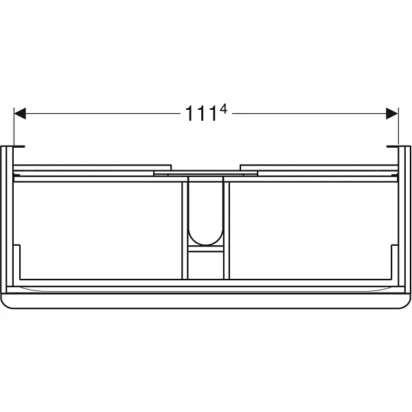 Тумба під умивальник Geberit Smyle Square 120 см 500.355.JK.1 чорний матовий - фото 4