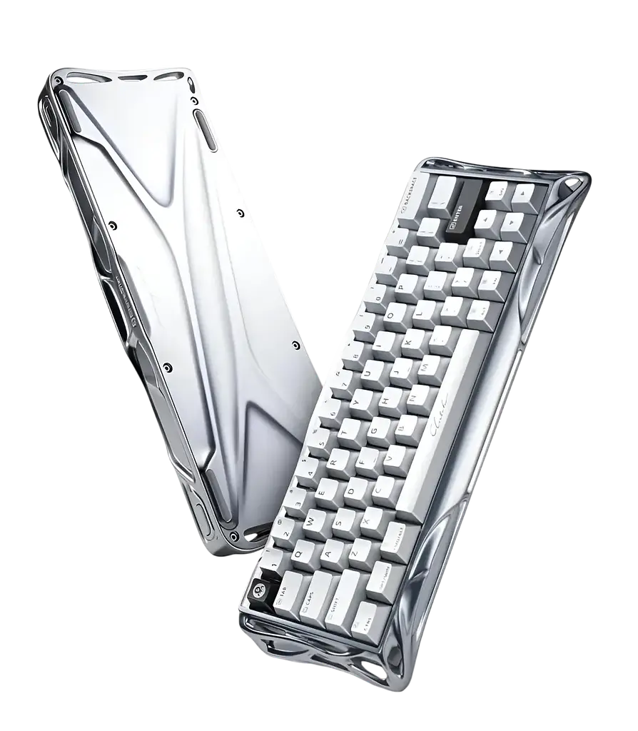 Клавіатура GravaStar Mercury V60 Pro Deluxe Edition Chrome Silver - фото 3