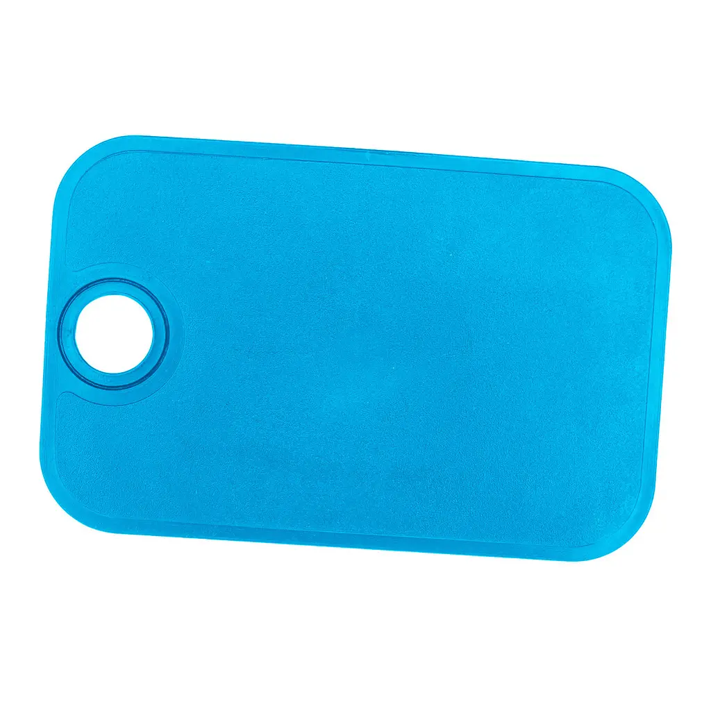 Дошка обробна пластикова для нарізання м'яса, риби, овочів і фруктів (220х142 мм), Kitchette Блакитний 84783