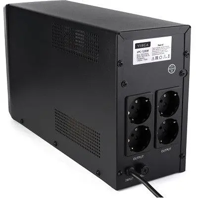 Пристрій безперебійного живлення Vinga LCD 1200VA metal case (VPC-1200M) - фото 10