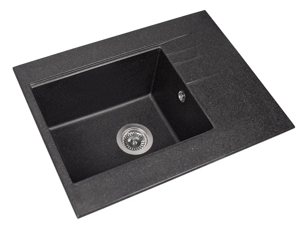 Кухонна мийка Miraggio BODRUM 650 black (0002300) Граніт, Врізна, Чорний - фото 3