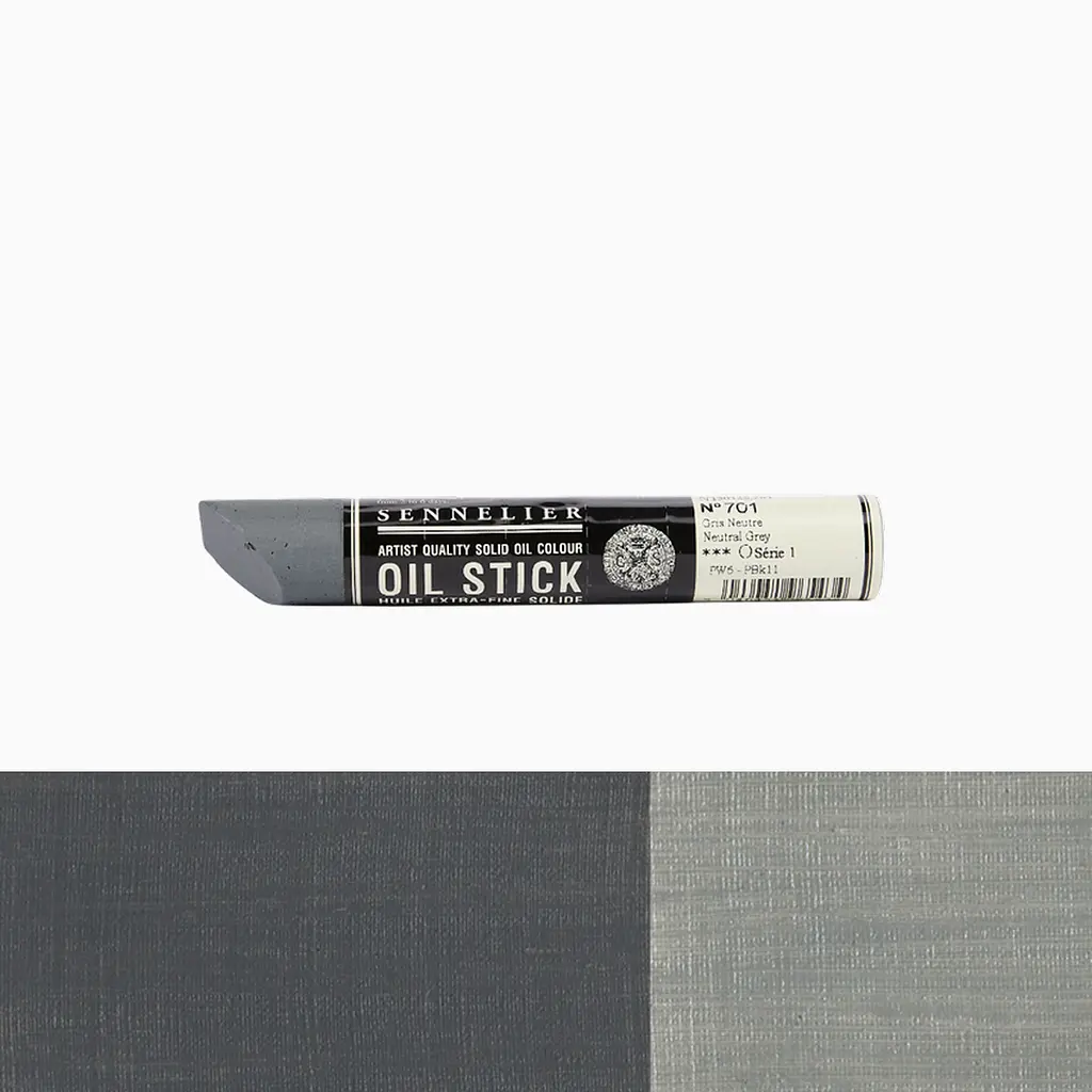 Фарба олійна у формі пастелі Sennelier Oil Stick, 38 мл, S1, Нейтральний сірий (Neutral Grey) - фото 2