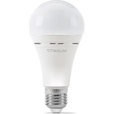 Лампочка TITANUM LED акумуляторна A68 10W E27 4000K 220V (TL-EMA68-10274) - фото 2