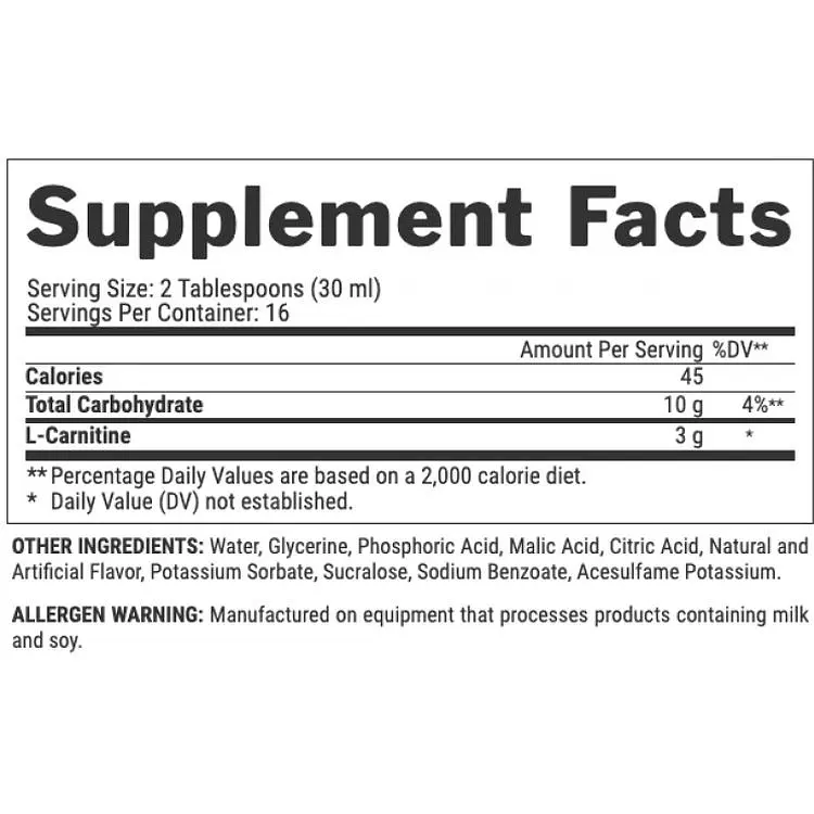 Л-карнітин Nutrex Research Liquid Carnitine 3000 мг Зелене яблуко 480 мл - фото 3