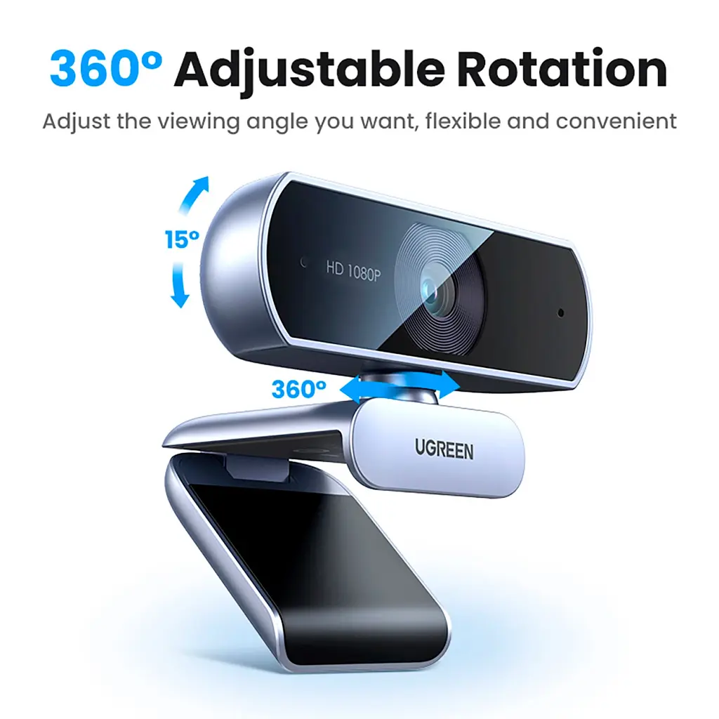 Веб-камера Ugreen CM678 HD USB-A (15728) - фото 10
