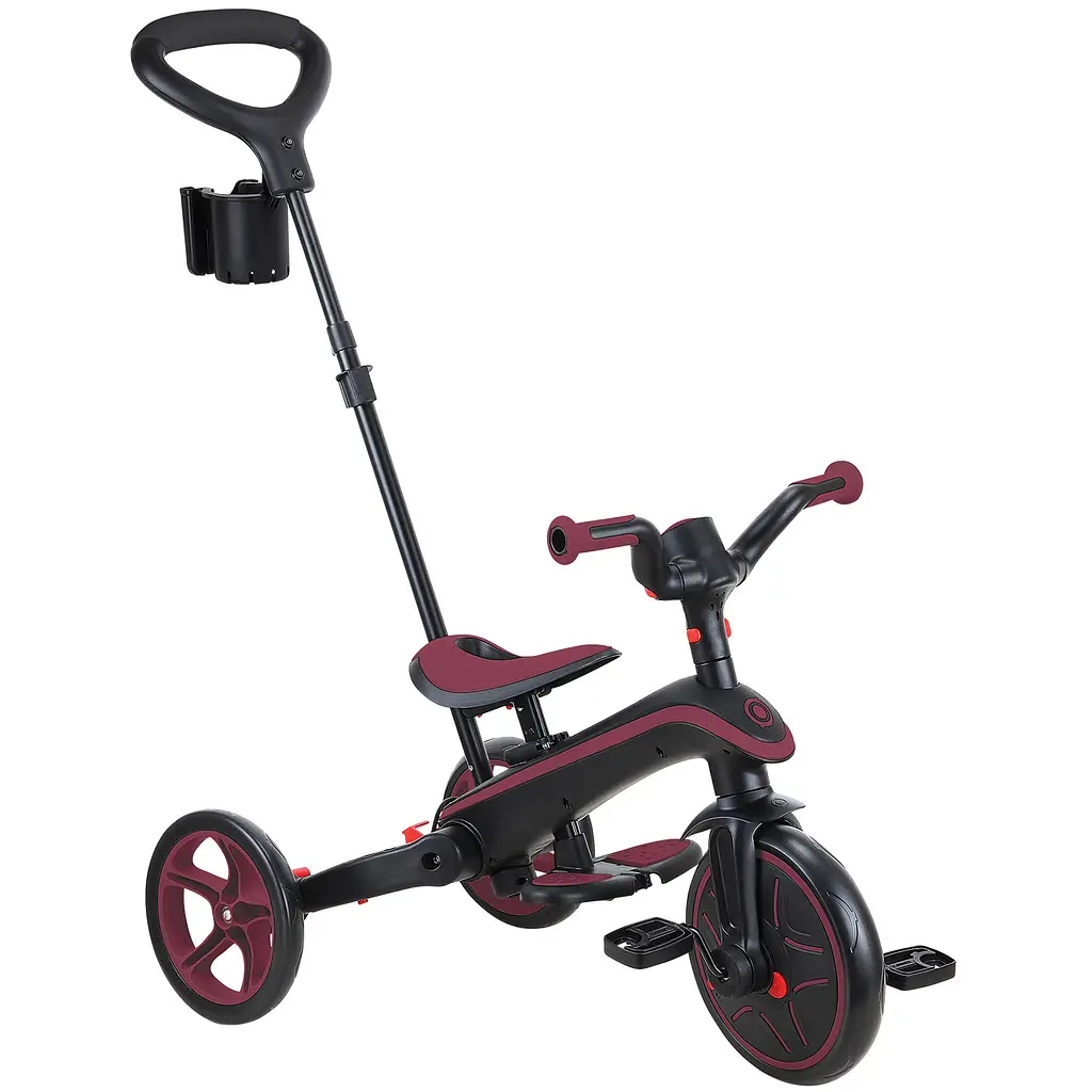 Велосипед детский Globber Explorer Trike Foldable 4в1 до 20 кг бордовый (732-202-2) - фото 6