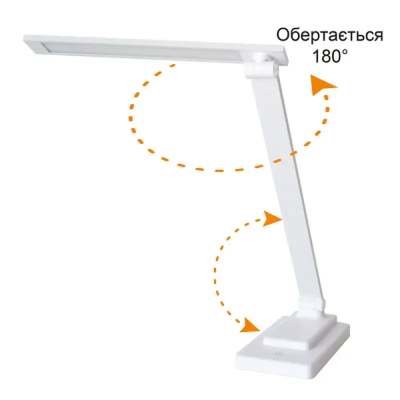 Настільна лампа Євросвітло LED акумуляторна Ridy-10-2-PWR 10 Вт біла - фото 5