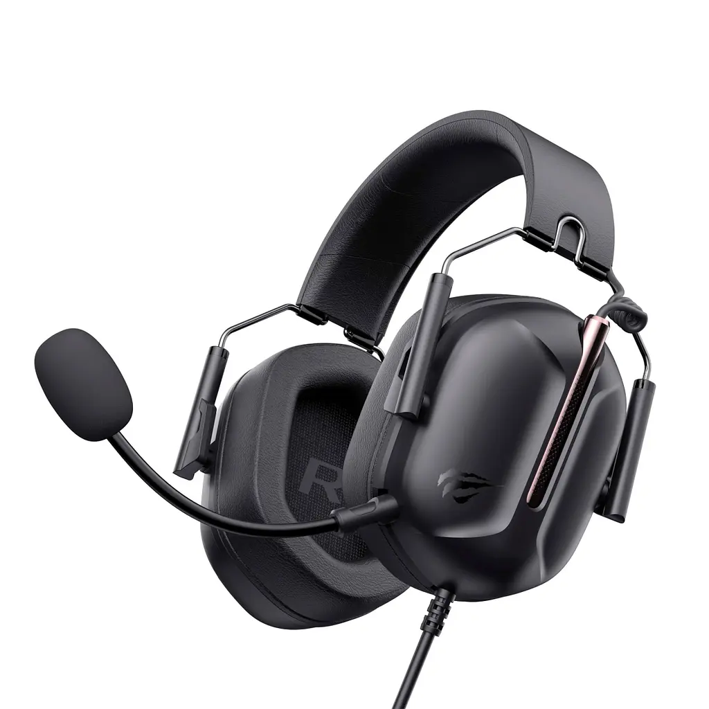 HAVIT HV-H2033d Black - ігрова гарнітура з 50 мм драйверами та знімним мікрофоном, Чорний