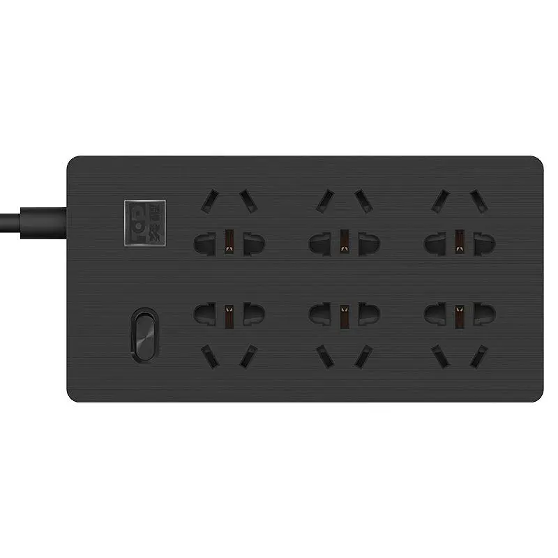 Мережевий фільтр KingMi AIGO Power Strip 6 розеток без USB 1.8м Black [TC0601] [37825] - фото 2