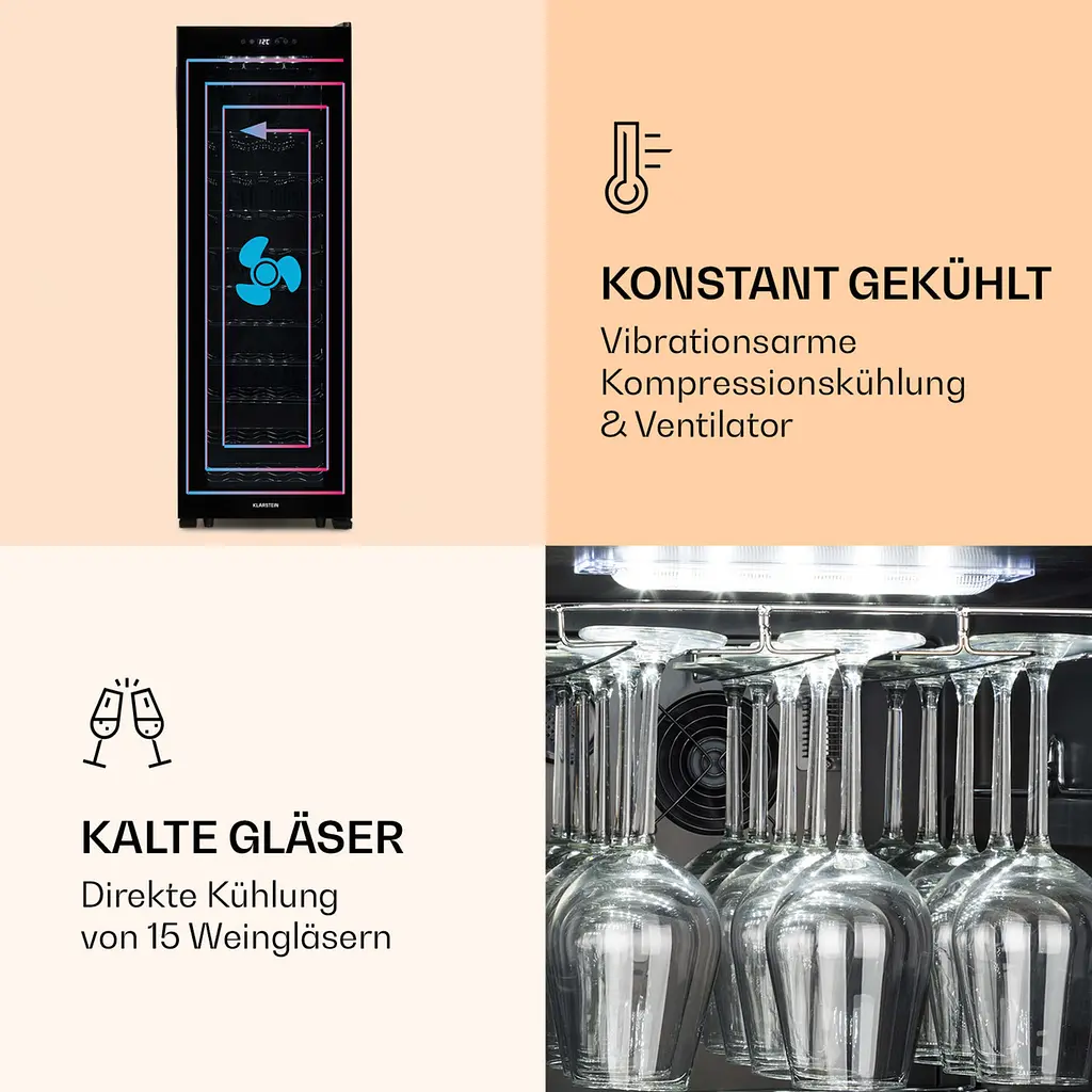 Винный холодильник Klarstein Bellevin 62 (10032923) - фото 5