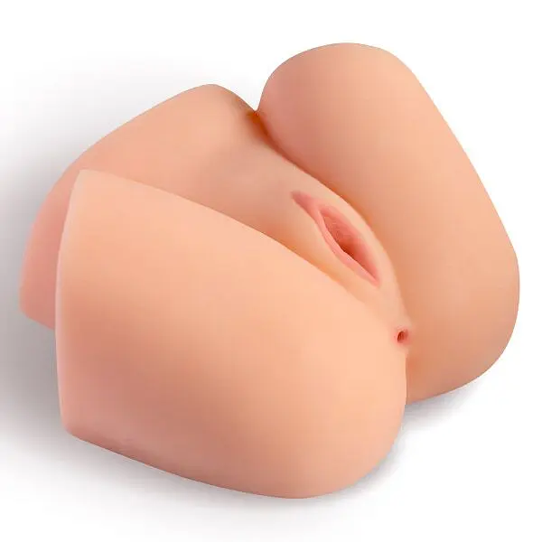 Мастурбатор-півторс з вібрацією Real Body Real Vicky вагіна та анус, 22х19 см - фото 2