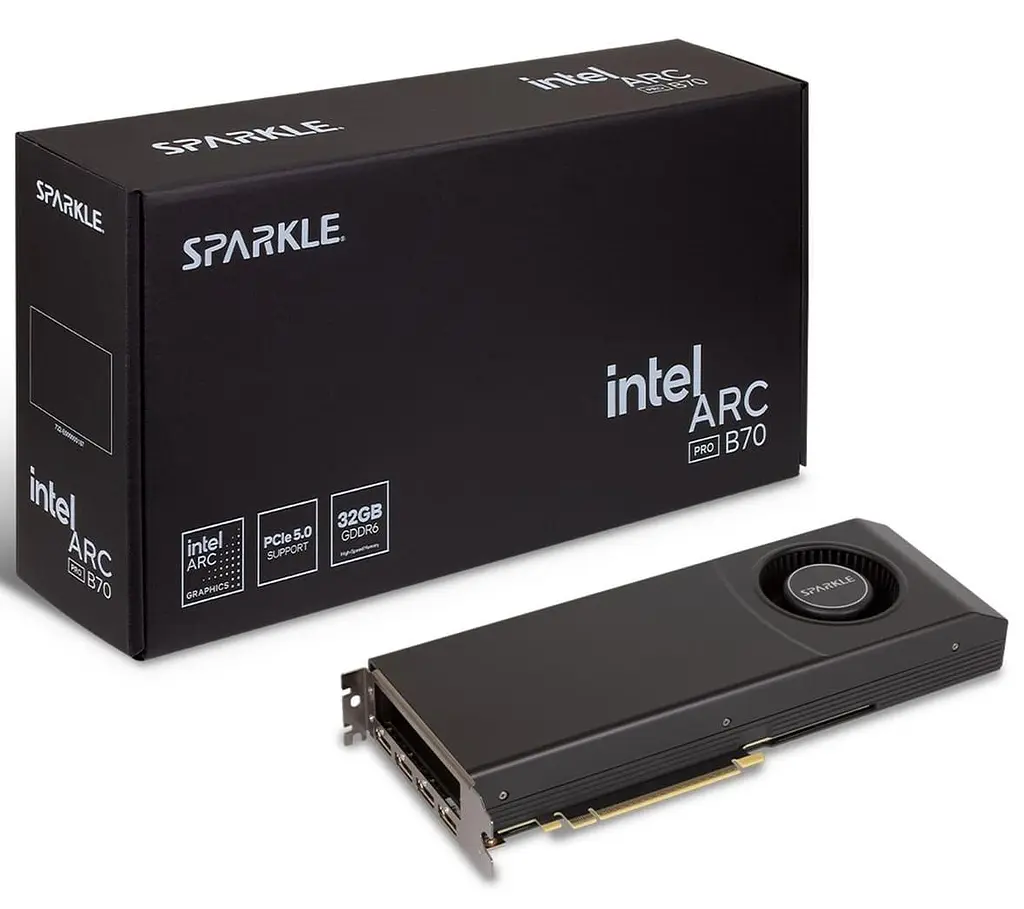 Відеокарта SPARKLE Intel Arc PRO B70 32GB Blower (SBP70W-32G) (GDDR6, 256 bit, PCI-E v5.0 x16) - фото 7