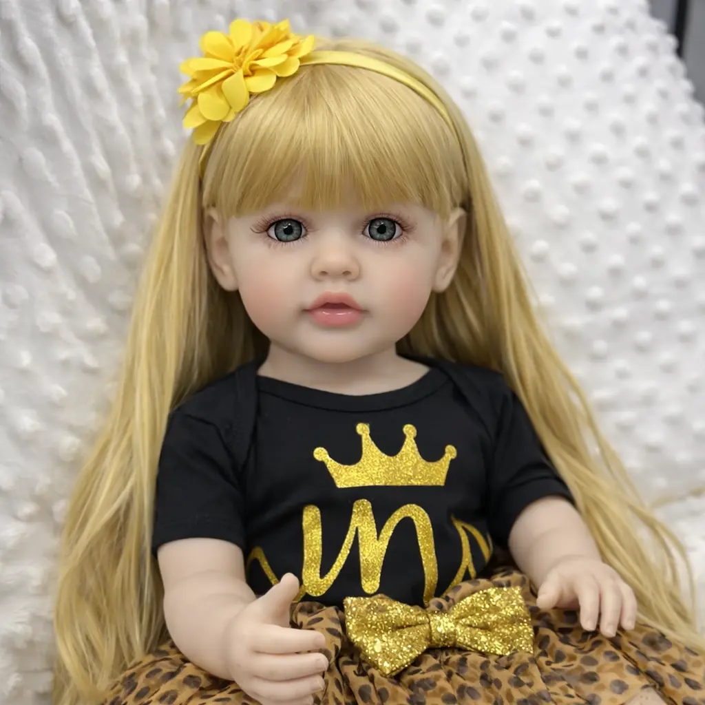 Реалістична Кукла Реборн 55 см повністю силіконова Doll Reborn Baby К0100311 - фото 2