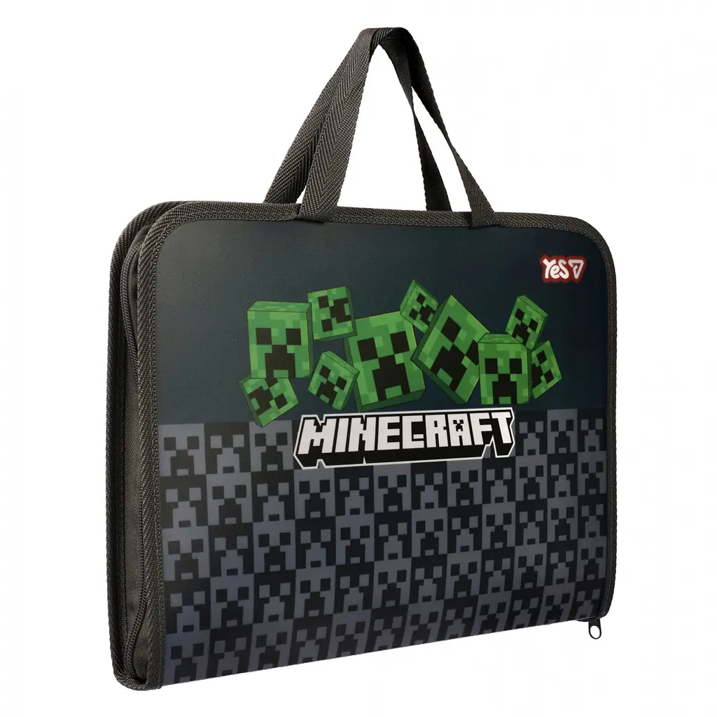 Папка - портфель Yes FC на блискавці з тканинними ручками Minecraft.Creepers (492355) - фото 2