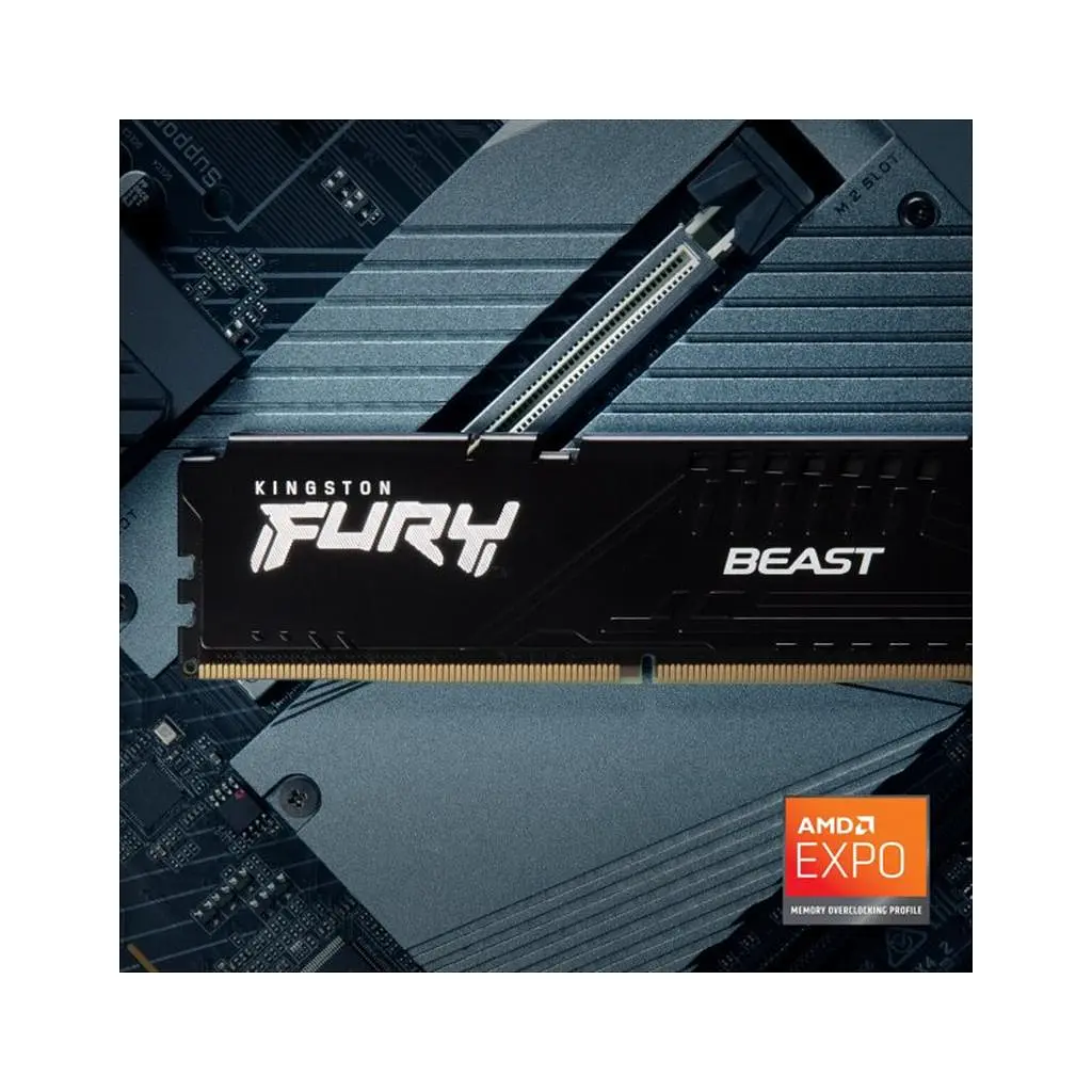 Модуль памяти для компьютера DDR5 64GB (2x32GB) 5600 MHz Fury Beast Black Kingston Fury (ex.HyperX) (KF556C36BBE2K2-64) - фото 11