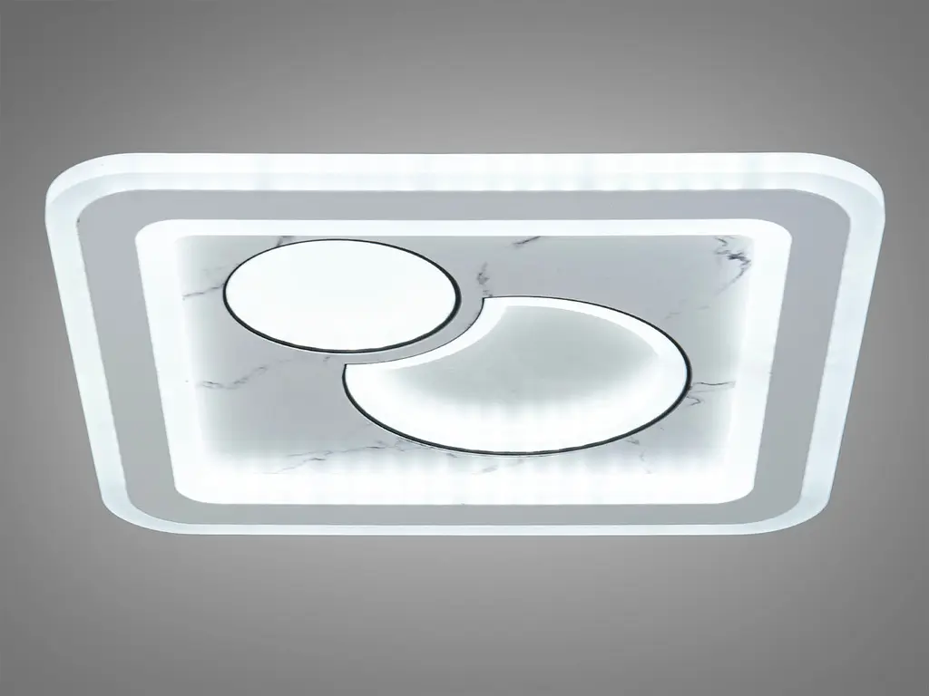 Світильник стельовий LED Diasha 6015-300x300 52W, 30 см, 2860 лм, білий, IP20, сучасний стиль для дому - фото 2