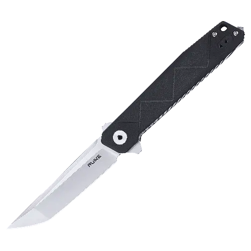 Ніж складаний туристичний Ruike P127-B/(9.1 см) 14C28N/G10 + steel 420 чорний - фото 2