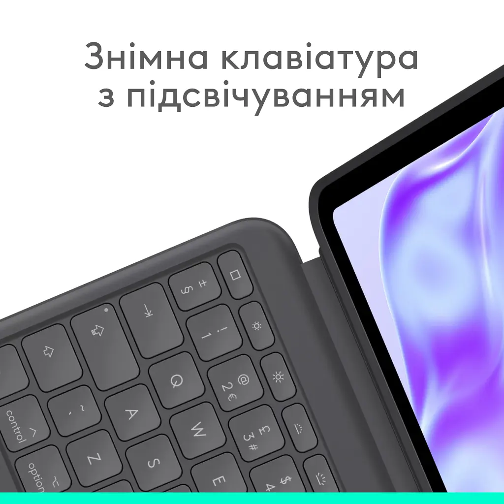Чохол Logitech Combo Touch for iPad Pro 11-inch (M4) GRAPHITE - US (920-012831) - фото 7