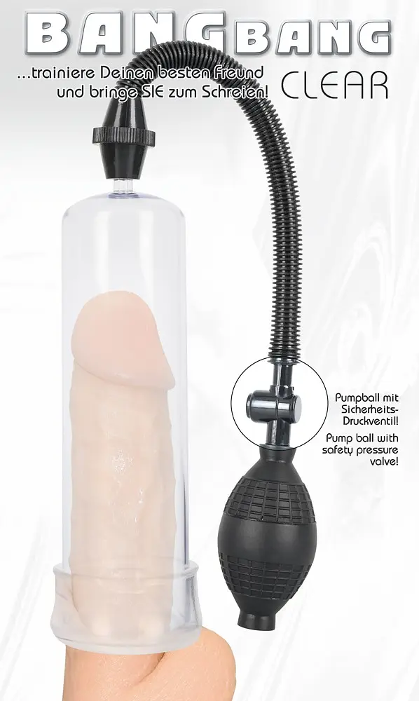 Вакуумна помпа Bang Bang Penis Pump Clear - фото 3