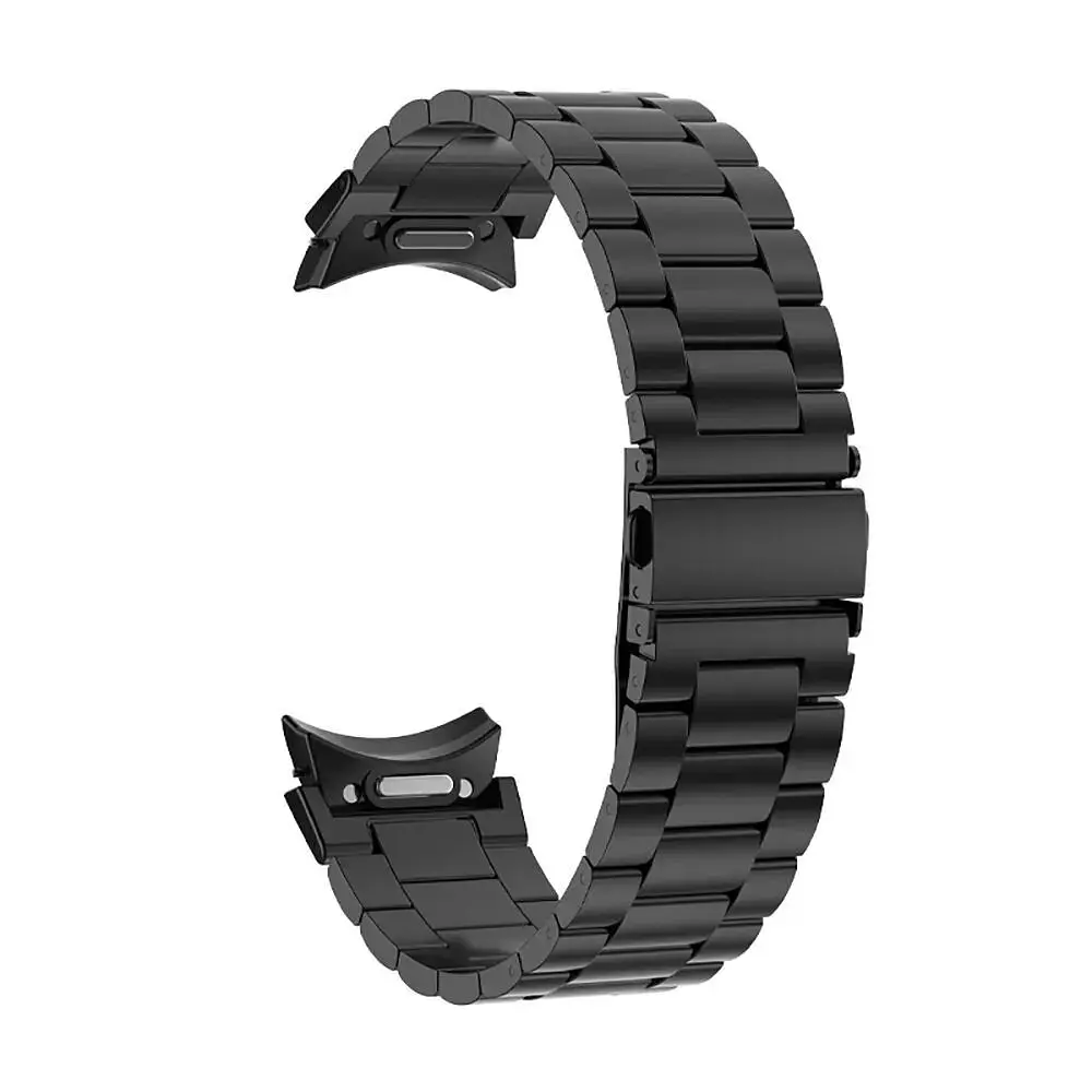 Ремінець сталевий класичний для BeWatch Samsung Galaxy Watch 4 5 6 Чорний (1120401) - фото 2