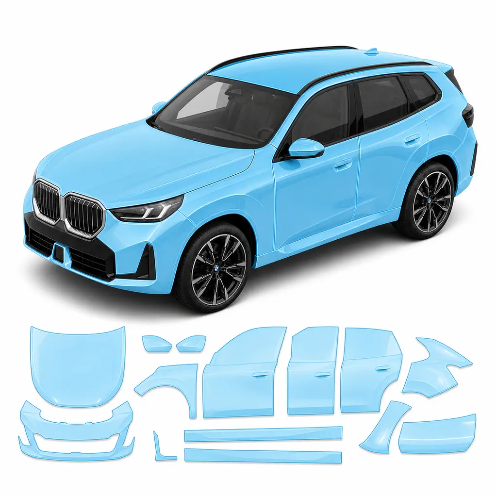 Антигравійна захисна бронеплівка за лекалами для BMW X3 G45 2024- повний кузов