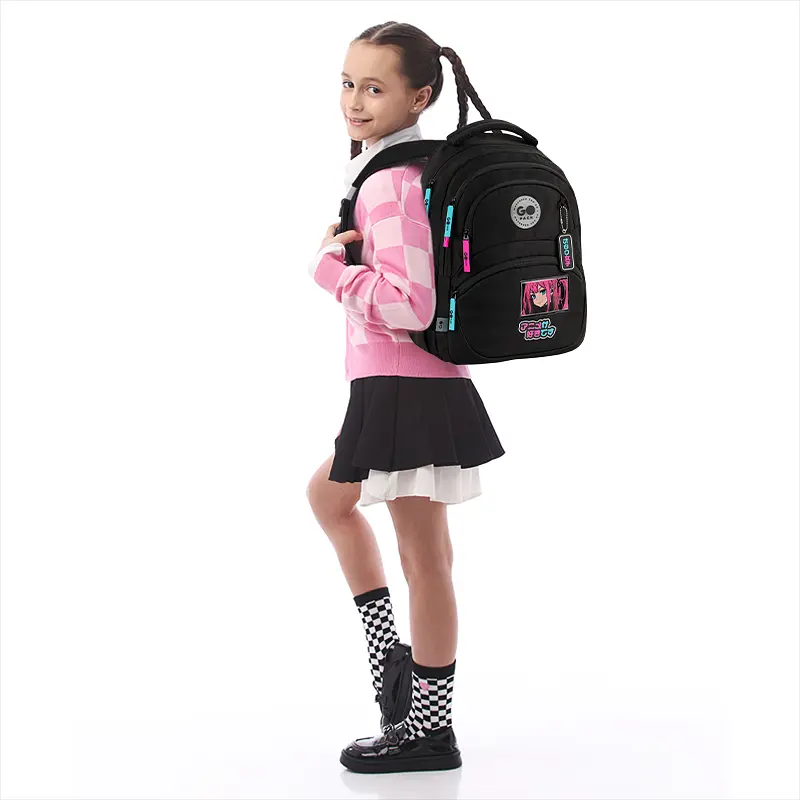 Рюкзак GoPack Education 175M-2 Anime girl Чорний (GO26-175M-2) - фото 19