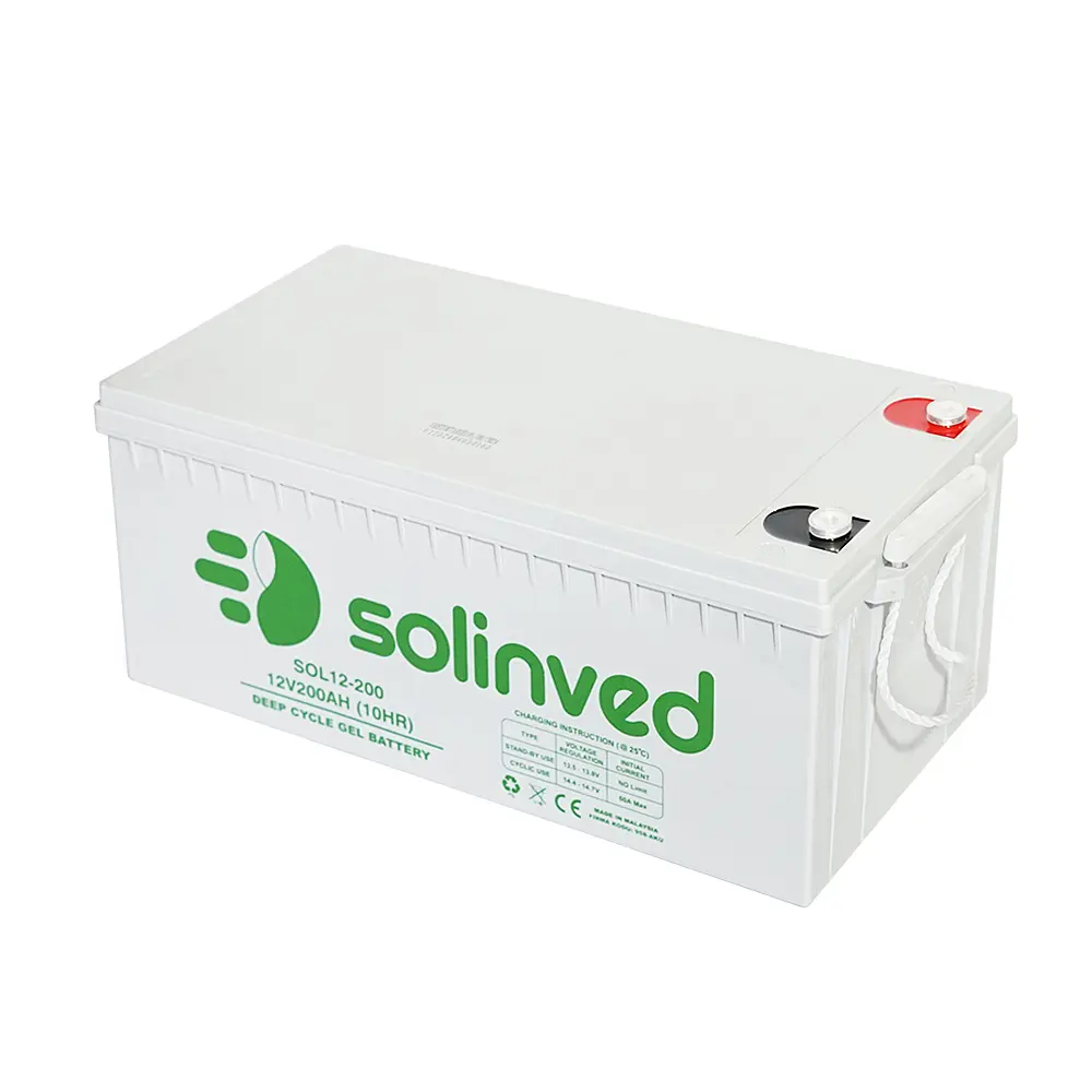 Акумуляторна батарея Solinved 200-12 GEL 12V 200Ah Gray Case